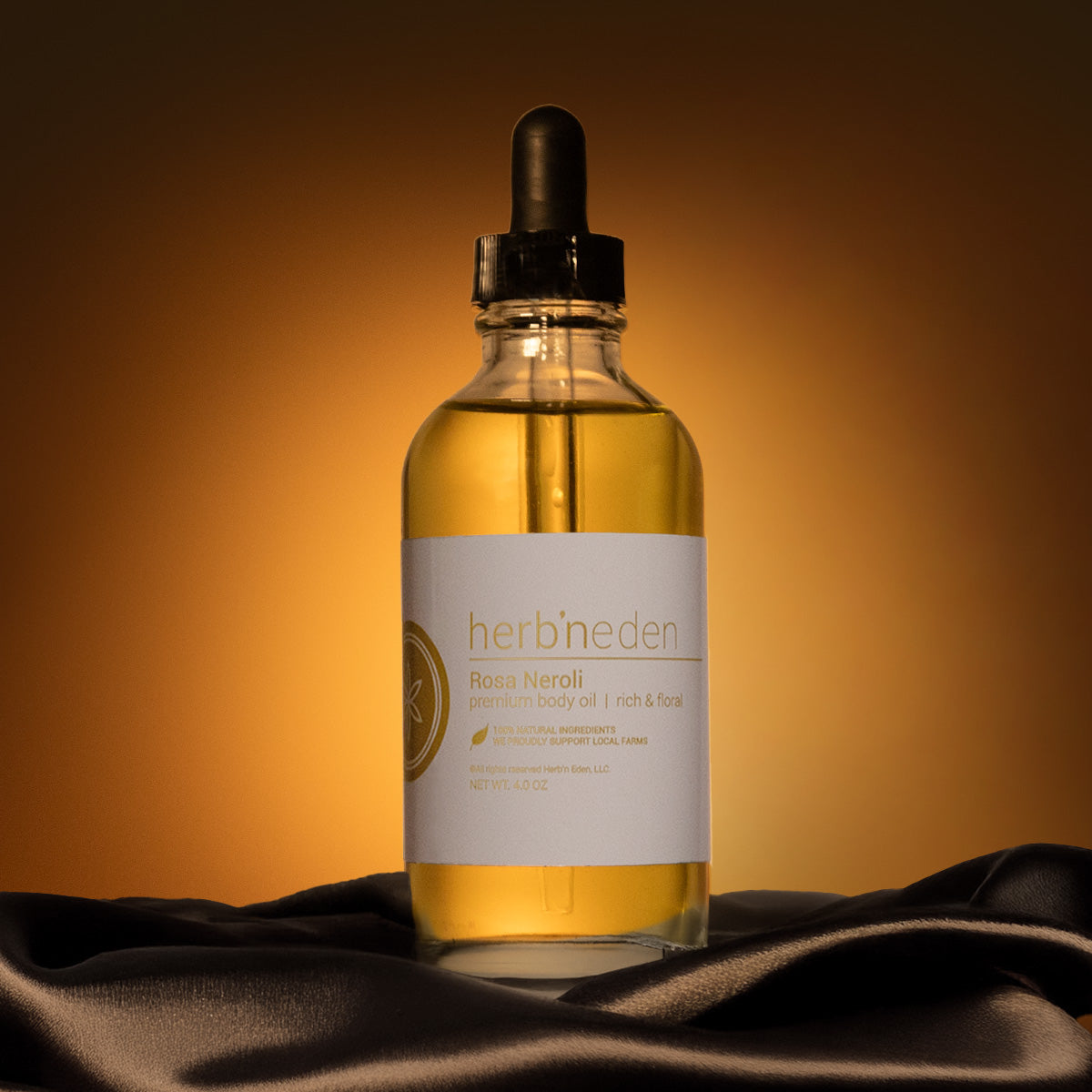 Rosa Neroli Body Oil | Luxury Floral Body Oil | Herb'N Eden