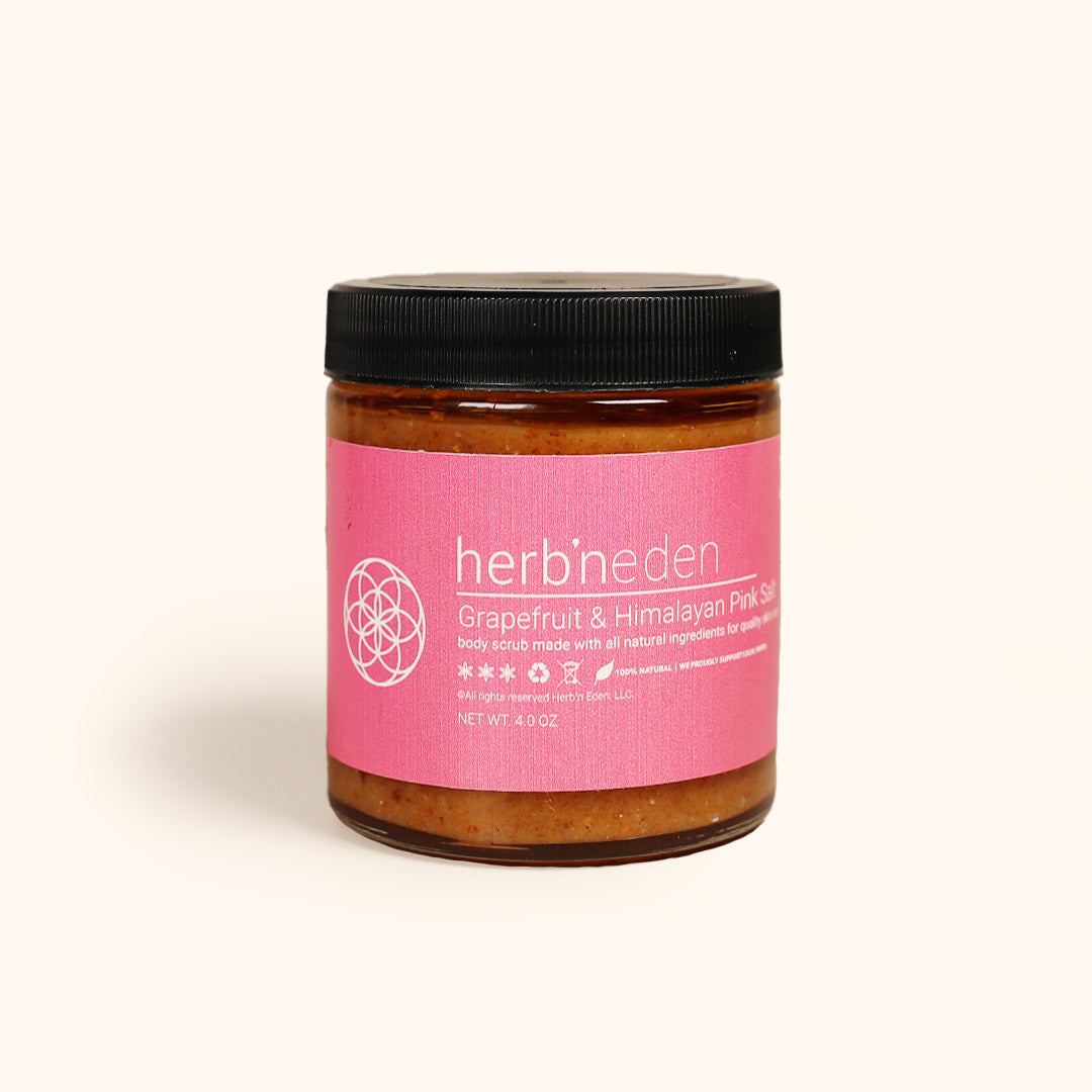 Grapefruit & Himalayan Pink Salt Body Scrub Herb'N Eden