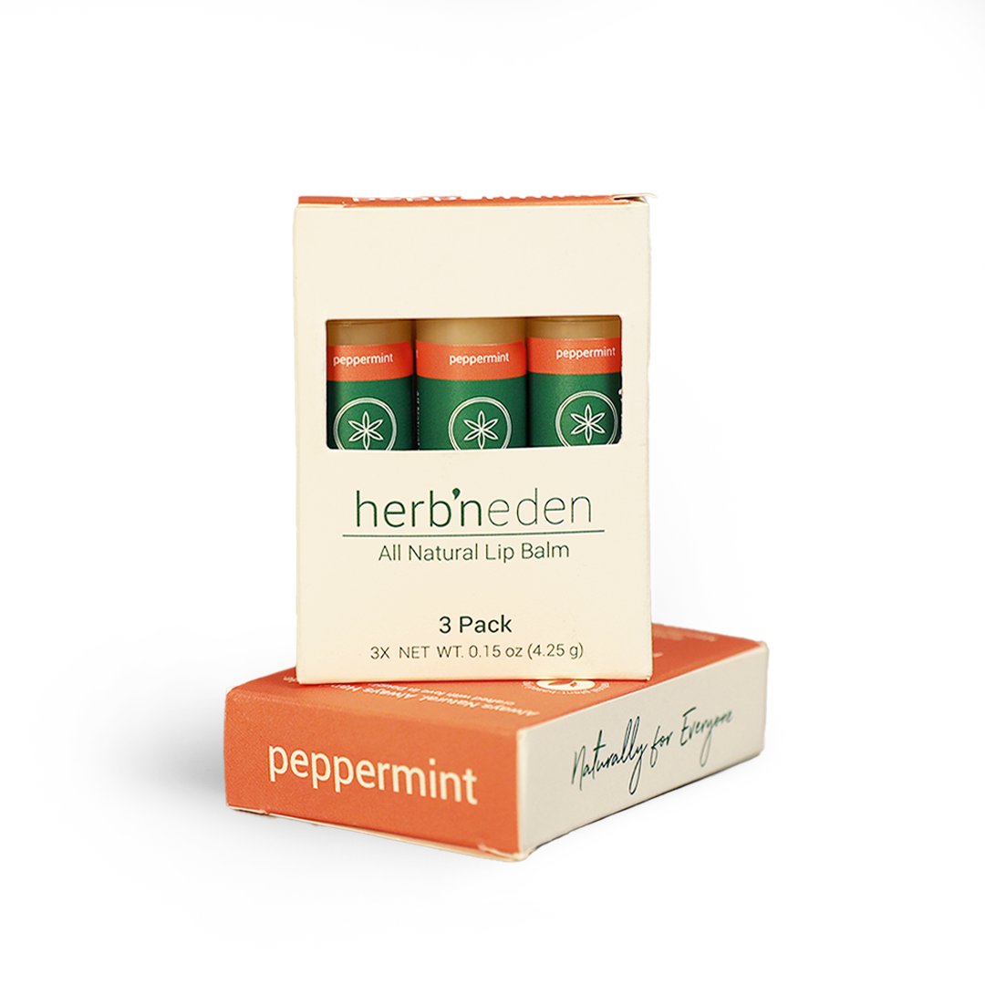 Peppermint Lip Balm Set Herb'N Eden