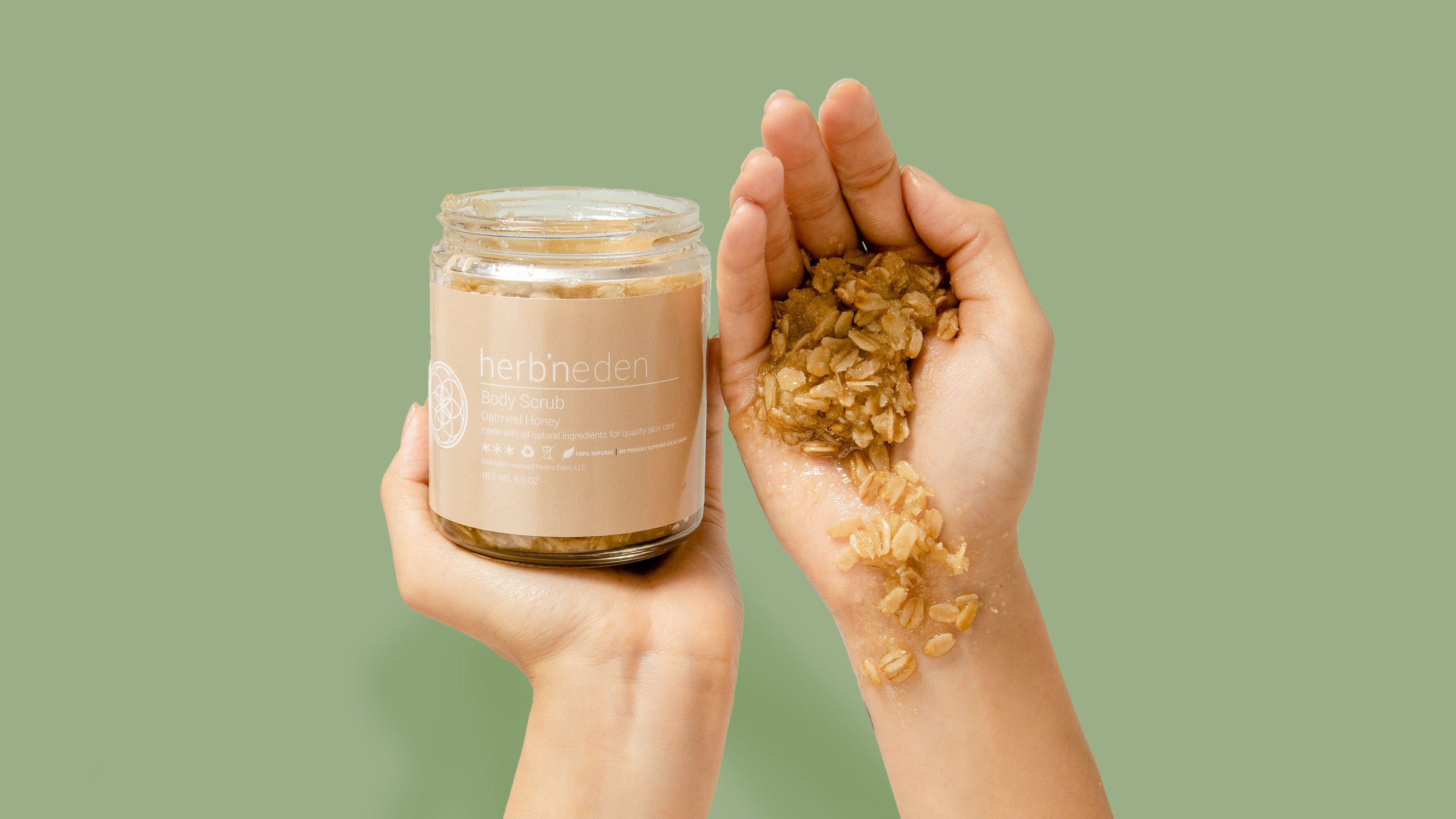 herb'neden | exfoliate and refresh with our all-natural body scrubs