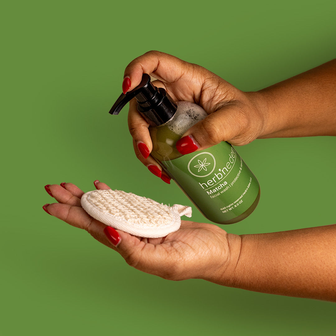 Matcha Facial Wash | Antioxidant Cleanser | herb'neden – Herb'N Eden
