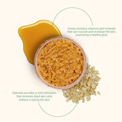all natural oatmeal honey body scrub | herbneden