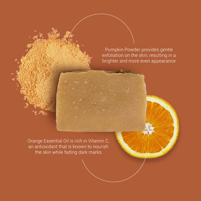 all natural spiced orange & pumpkin limited edition bar soap | herbneden