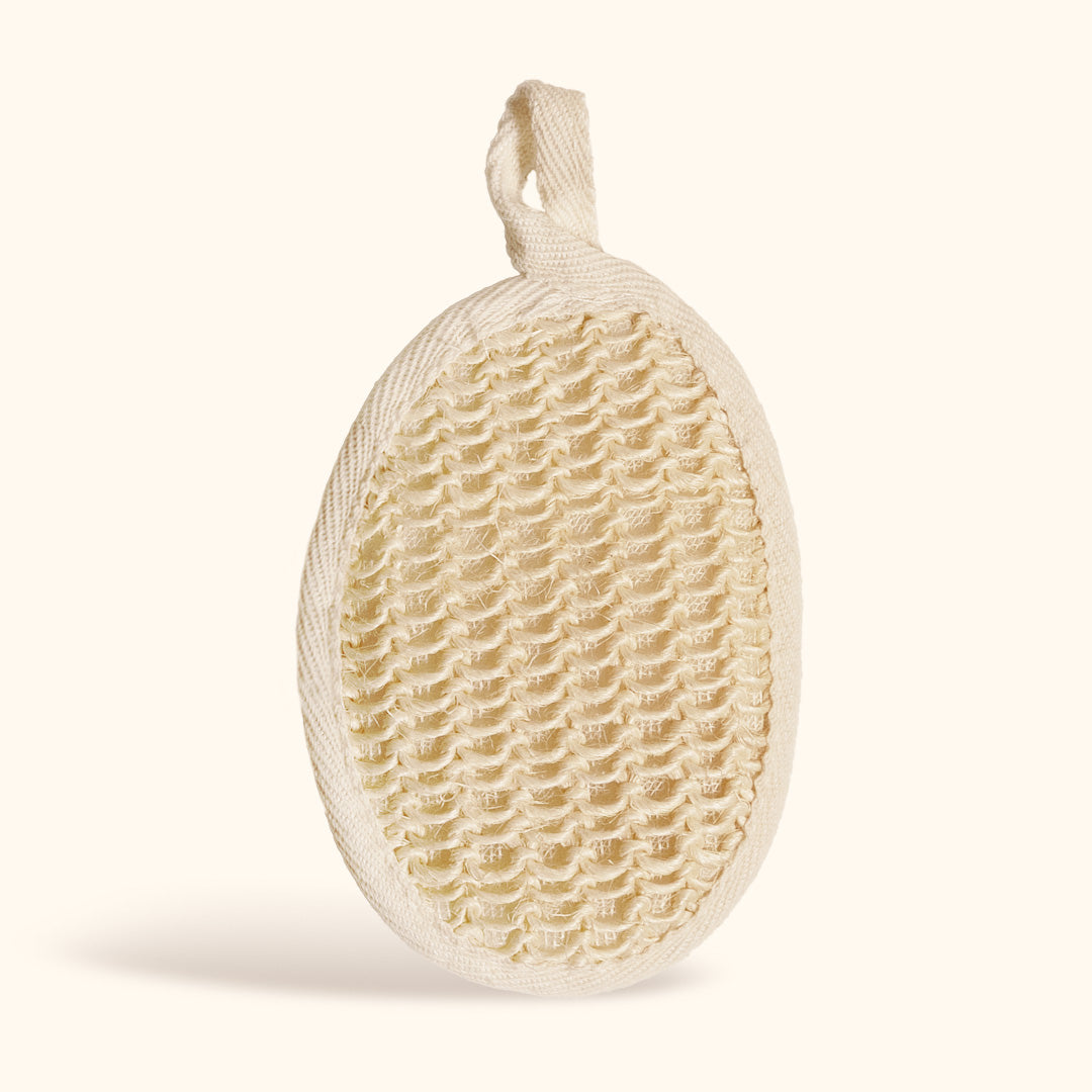 sisal round | gentle facial exfoliating pad | herbneden