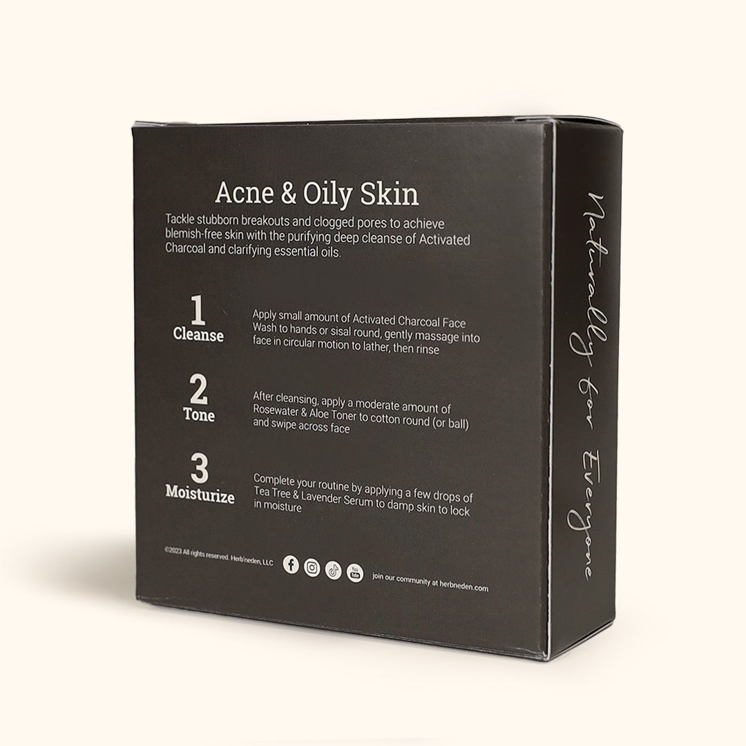 Mini Facial Kit: Skin Care Routine for Oily Skin – Herb'N Eden