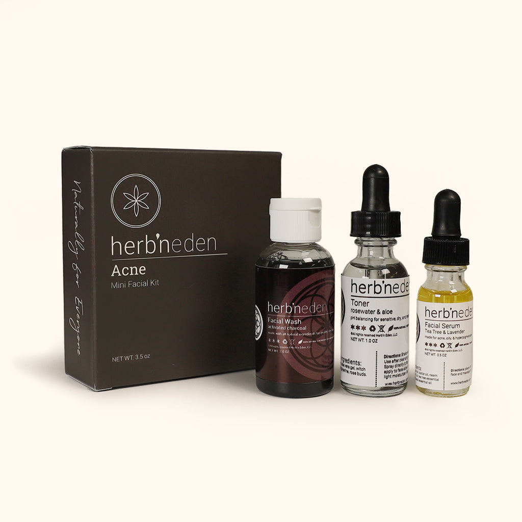 Mini Facial Kit: Skin Care Routine for Oily Skin – Herb'N Eden