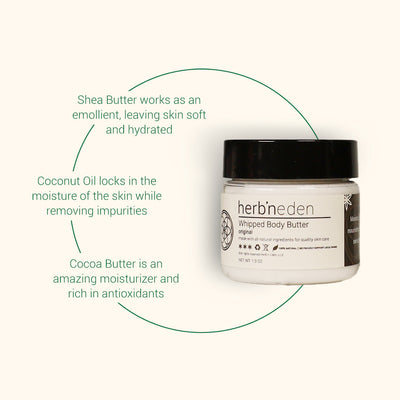 all-natural original mini body butter made with all natural essential oils | herb'neden