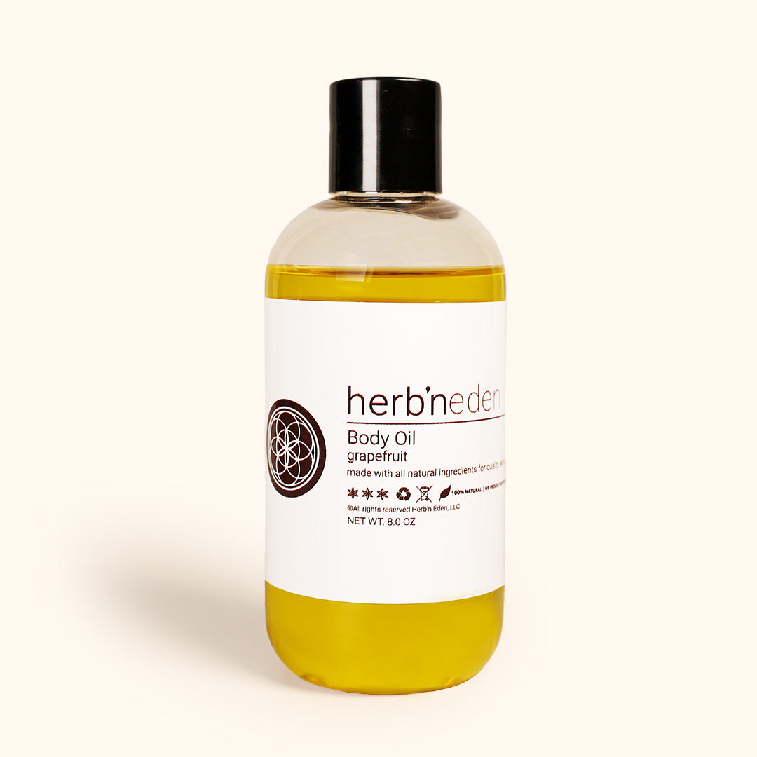 all-natural grapefruit body oil | herbneden