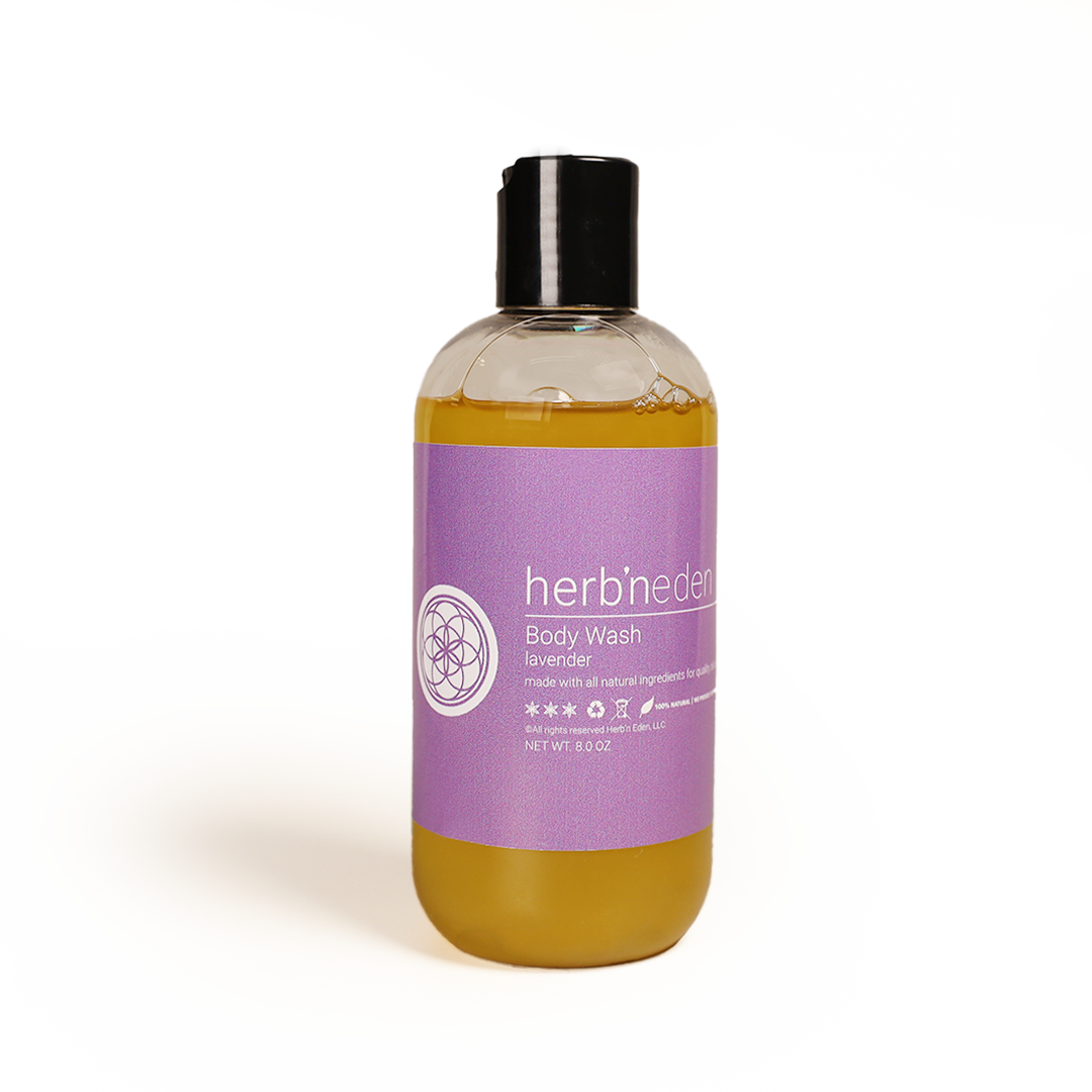all-natural lavender body wash made with essential oils | herbneden