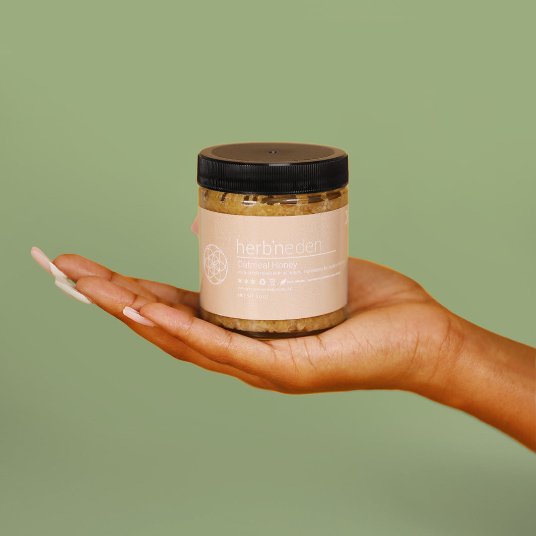 all natural oatmeal honey body scrub | herbneden
