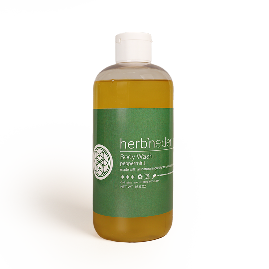 all natural peppermint body wash with essential oils | herbneden