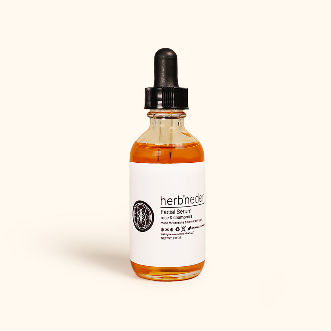 all natural rose & chamomile facial serum | herbneden