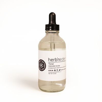 all natural rosewater & aloe facial toner | herbneden