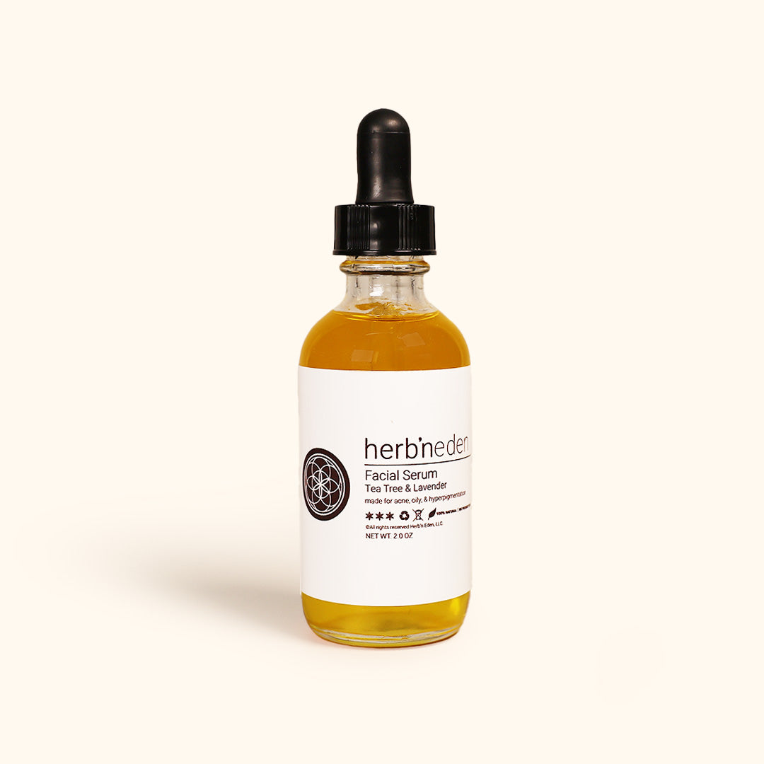 all natural tea tree & lavender facial serum | herbneden