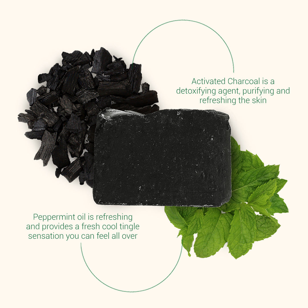 all natural activated charcoal bar soap | herbneden