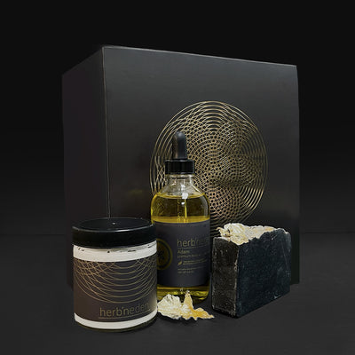 the all-natural adam luxury skincare set | herbneden