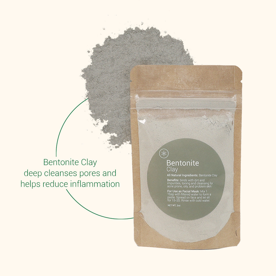 deep cleanse your pores with all natural bentonite clay | herb'neden