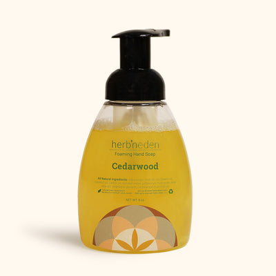cedarwood foaming hand soap with essential oils | herbneden