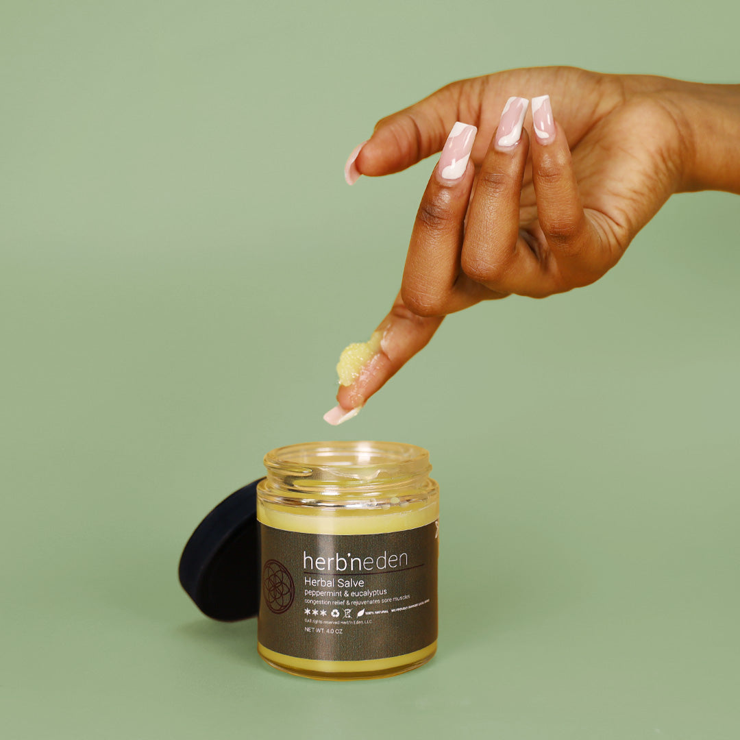 Peppermint & Eucalyptus Salve | Natural Decongestant | Herb'N Eden