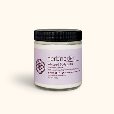 all-natural jasmine & vanilla body butter made with essential oils | herbneden