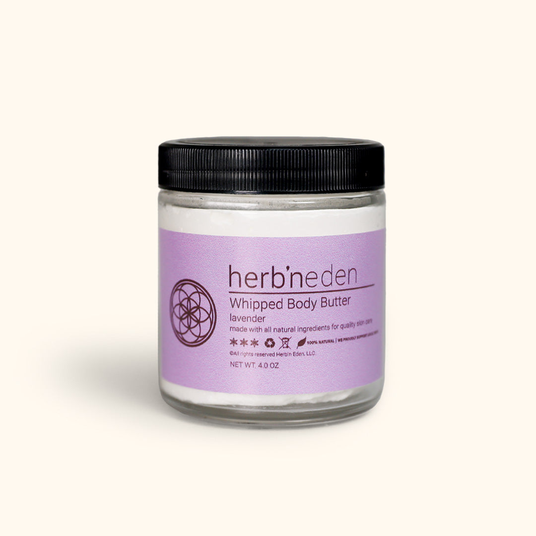 all-natural lavender body butter made with essential oils | herbneden