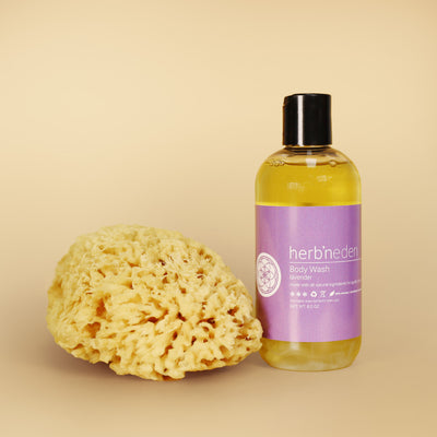 all-natural lavender body wash made with essential oils | herbneden