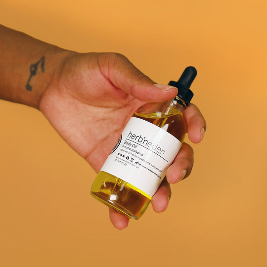 Lemon Eucalyptus Body Oil | Clarifying & Lightweight | herb'neden