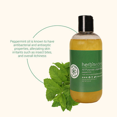 all natural peppermint body wash with essential oils | herbneden