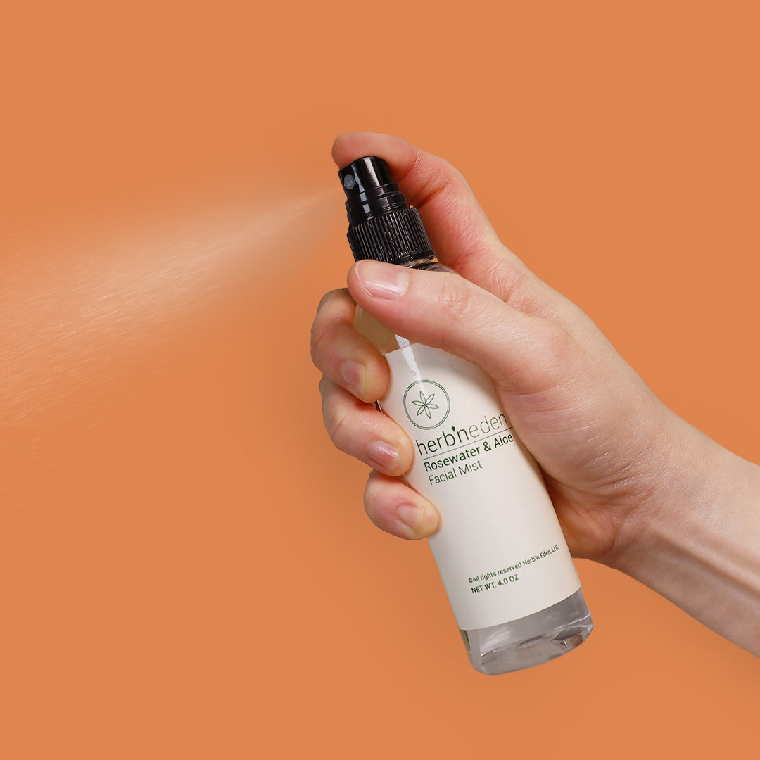 Rosewater & Aloe Hydrating Facial Mist | Herb'N Eden