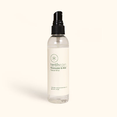 all natural hydrating facial mist | rosewater and aloe | herbneden