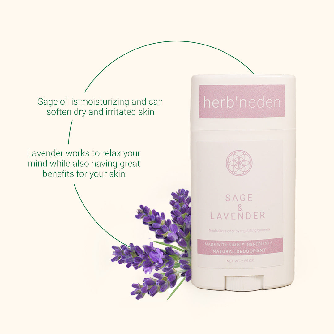 all natural sage & lavender deodorant | herbneden