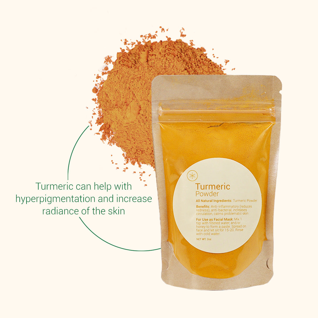all natural turmeric powder face mask | for glowing, radiant skin | herb'neden